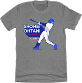 Official Shohei Ohtani Gem Mint LAD Grey Tee